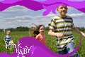 Family photo templates Pink Baby
